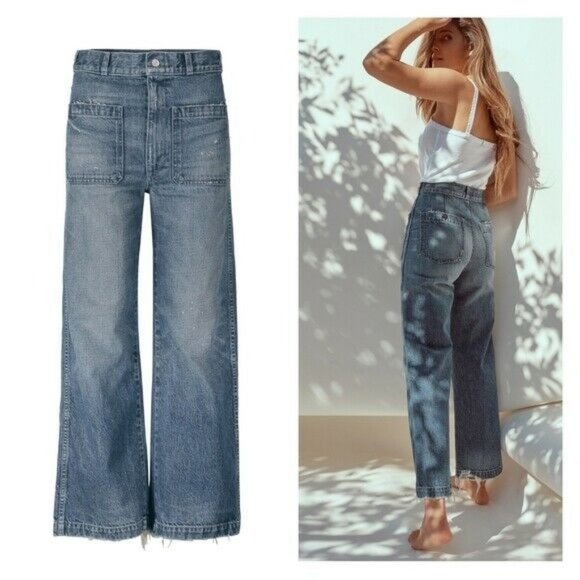 amo Denim - Anthropologie AMO Sailor High rise Wide Leg Jeans